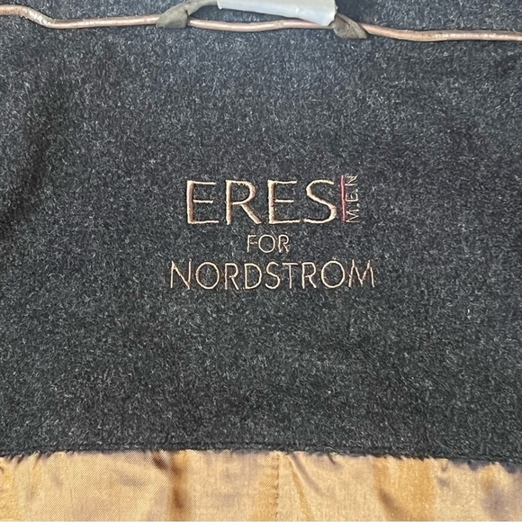 SALE 1/2 OFF Overcoat Top Coat Virgin Wool Cashmere‎ Blend ERES NWT 44R Chestnut - Picture 3 of 16